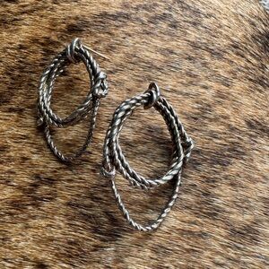 Silver Rope Earrings
